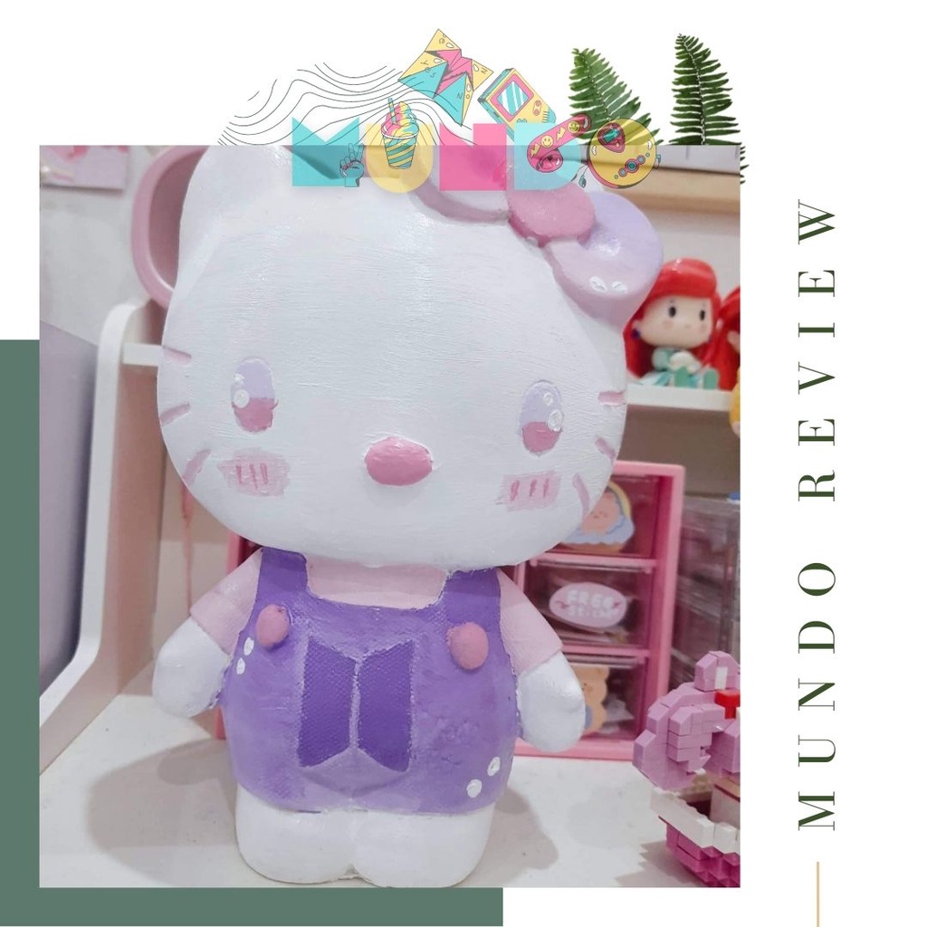 Tượng tô màu cao cấp chọn mẫu SIZE XL HELLO KITTY, tượng thạch cao MUNDO