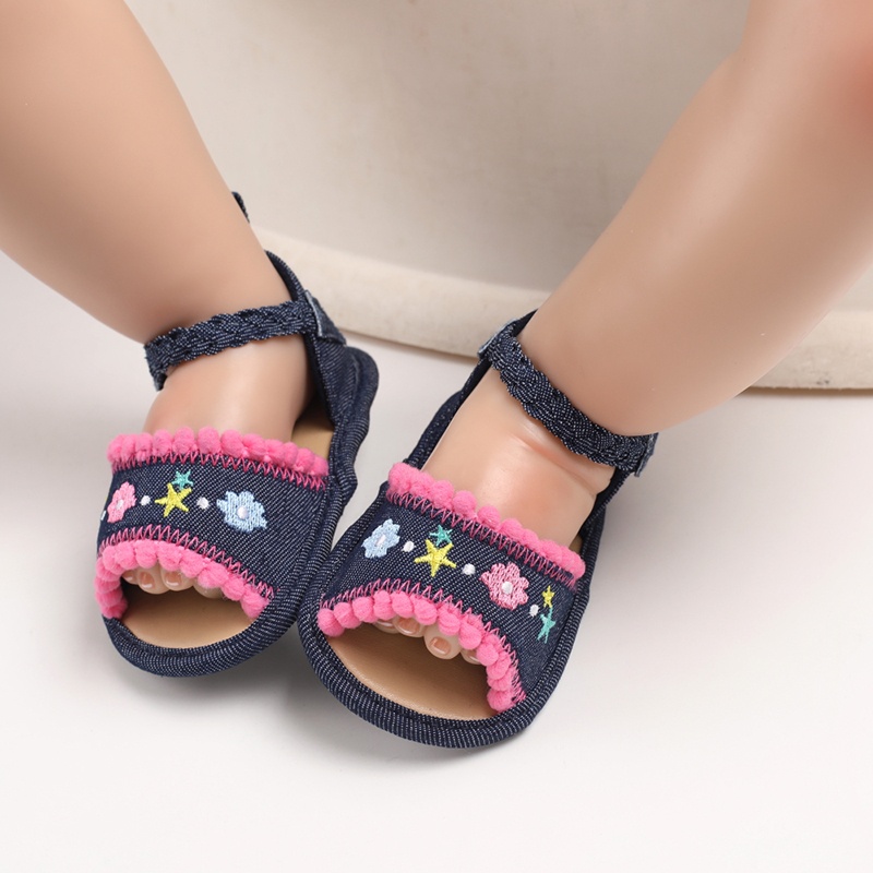 Giày Công Chúa Đế Mềm Xinh Xắn Cho Bé Gái 0-1 Tuổi