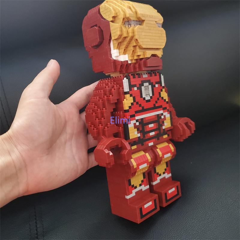Sturdy Đồ chơi trẻ em Lắp Ráp Siêu Anh Hùng ironman Dễ Thương Cho Bé