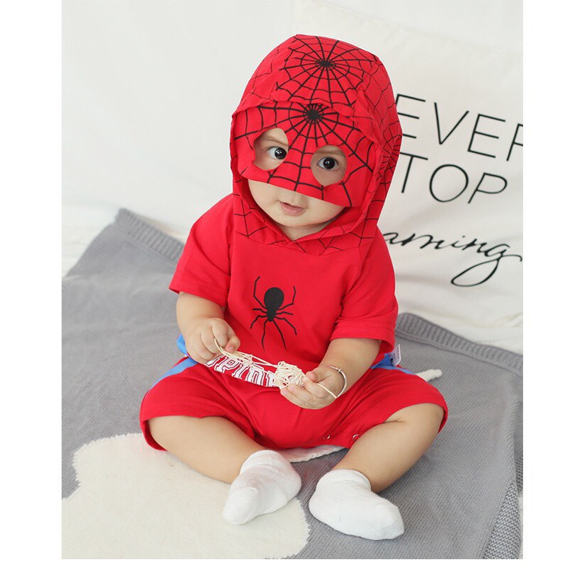 Bộ body siêu nhân cho bé trai từ 5-12kg Hàng cao cấp