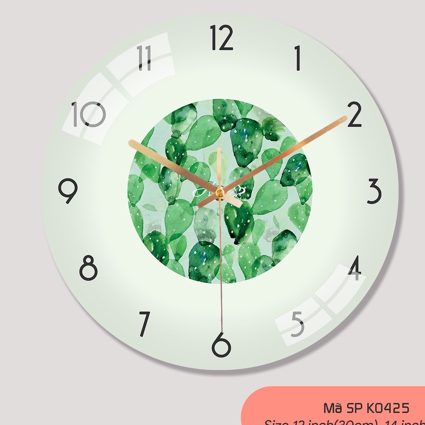 Đồng Hồ Treo Tường Tropica, Rừng Nhiệt Đới Tươi Mát, Đồng Hồ Treo Tường Mang Khu Vườn Xanh Mát Đến Nhà Của Bạn
