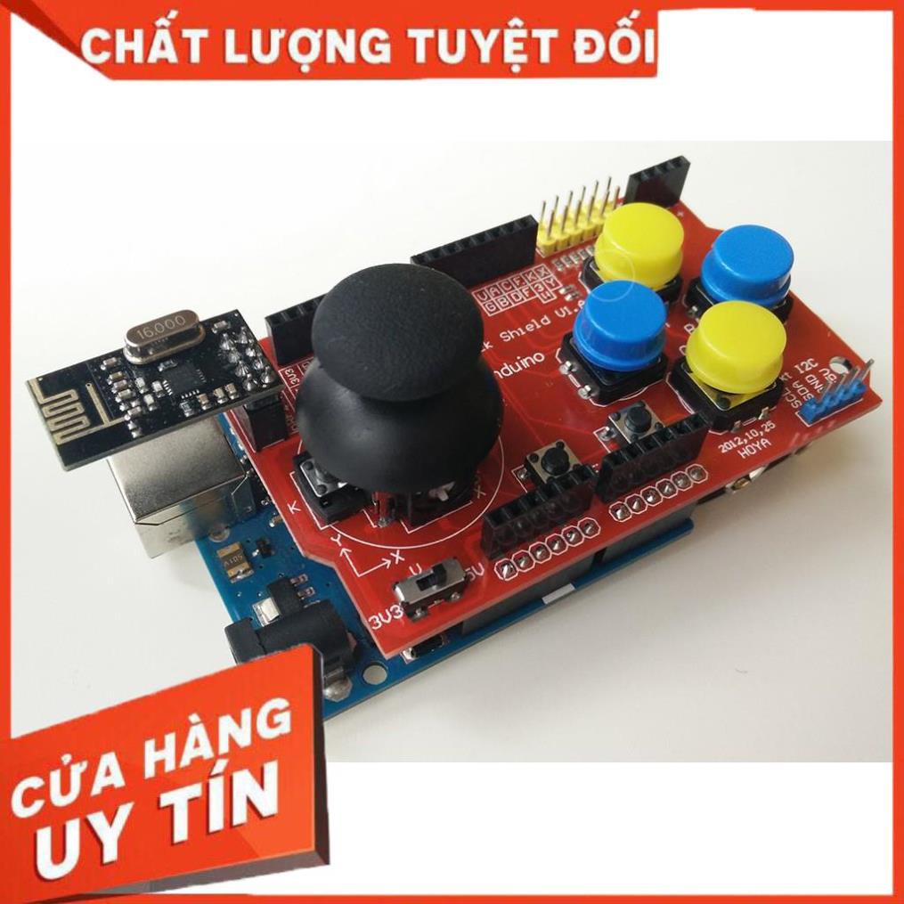 [Xả kho] Board mở rộng Joystick Shield Game PS2 for Arduino - CHLKGT