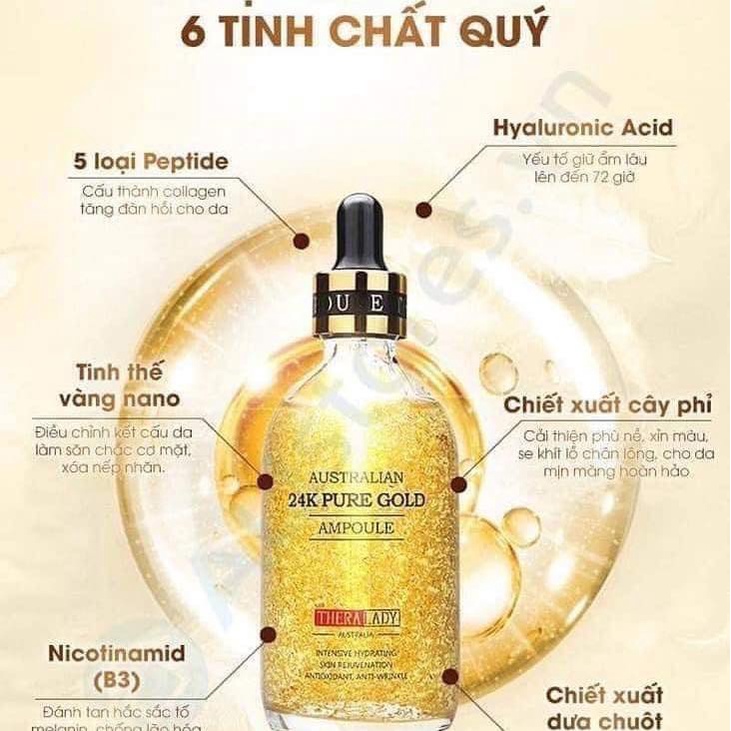 SERUM VÀNG 24K PURE GOLD + KÈM THANH LĂN - Nội địa Úc