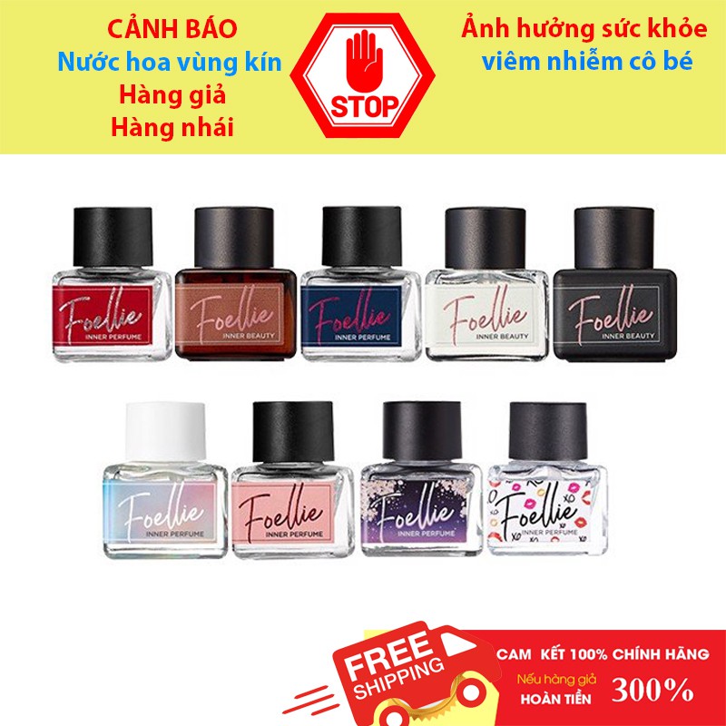 Nước Hoa Vùng Kín CHÍNH HÃNG  Foellie Mua 2 Tặng 1  Nước Hoa Vùng Kín Foellie Hàn Quốc Quyến Rũ 5ml (Lựa Chọn Mùi)