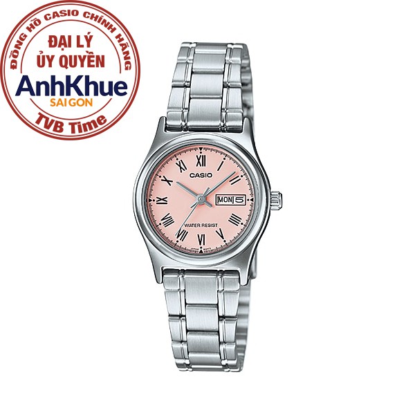 Đồng hồ nữ dây kim loại Casio chính hãng Anh Khuê LTP-V006D-4BUDF (25mm)