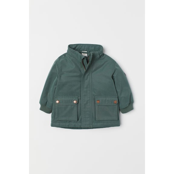 Áo khoác parka green HM H&amp;M sz 18-24m_hàng chính hãng authentic