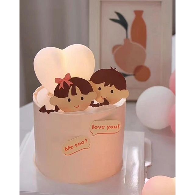 Quả cầu, Tim phát sáng trang trí bánh