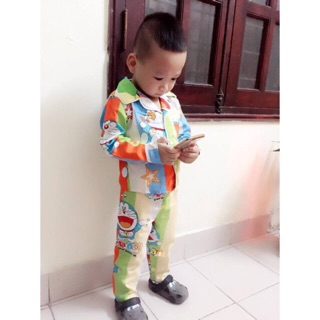 Pijama dài tay bé trai hình DOREMON