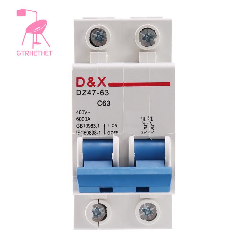 2P 63A DC400V MCB Solar Energy Photovoltaic (pv) Solar DC Circuit Breaker