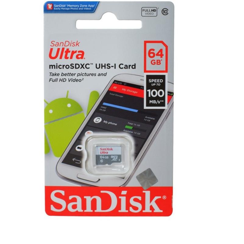 !! Thẻ nhớ Sandisk Ultra 100Mb / s MicroSDXC UHS-I - Original 64GB Micro SD chuẩn 0