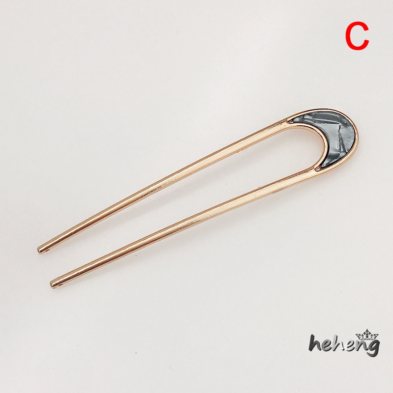 Trâm Cài Tóc Chữ U Bằng Hợp Kim Phong Cách Nhật Bản Cổ Điển Dành Cho Nữ