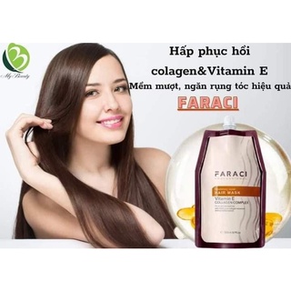 Kem hấp,ủ tóc colagen faraci 500ml phục hồi tóc hư tổn, ngăn ngừa rụng tóc mùi hương nước hoa sang trọng