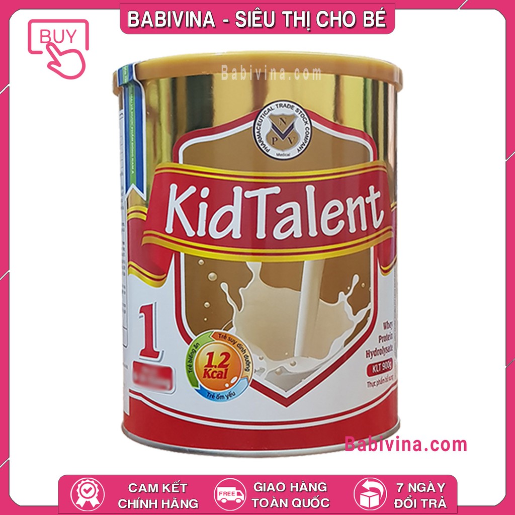 [ĐỦ SỐ] Sữa Kidtalent 900g Chính Hãng Date Mới Nhất | KID TALENT | Babivina