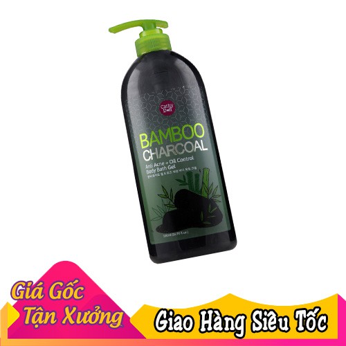 Sữa Tắm Than Tre Thái Lan trắng da,giảm thâm,ngăn ngừa mụn Bamboo Charcoal 500ml - Thái Lan