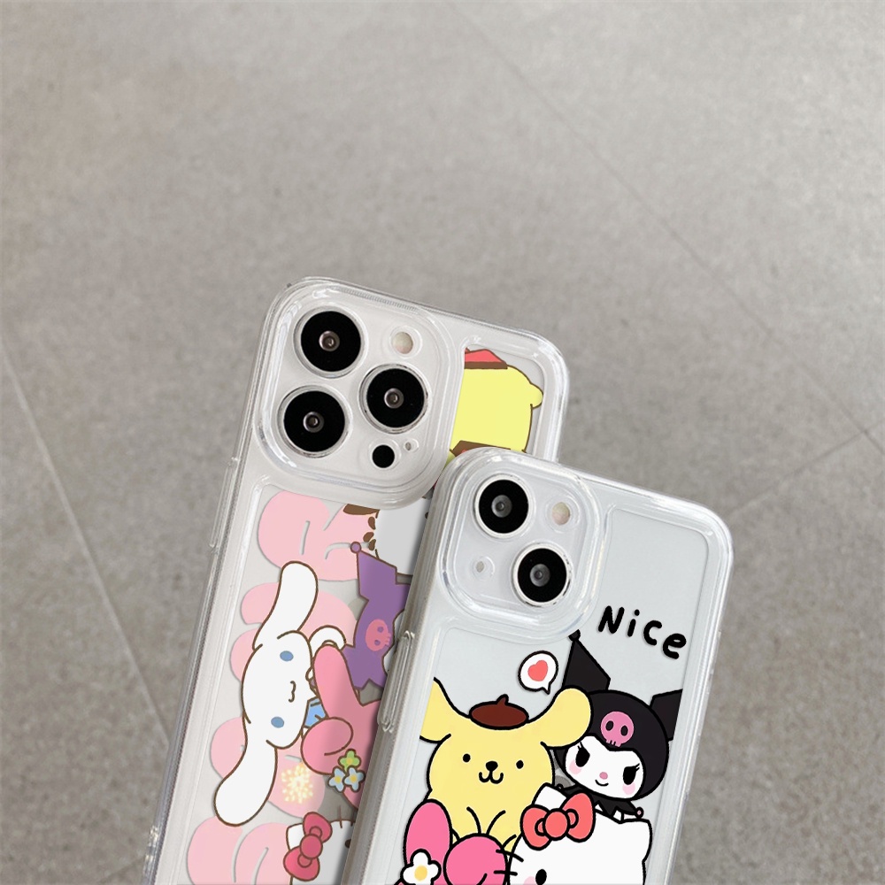 SANRIO Ốp Điện Thoại Chống Sốc Họa Tiết Hello Kitty Cho iPhone 11 13 12 X XS Pro Max xr 12 13 Mini xr