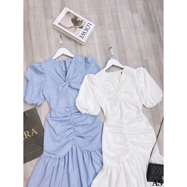 💥sỉ💥váy xanh-trắng cho con ti đuôi cá hàng đẹp