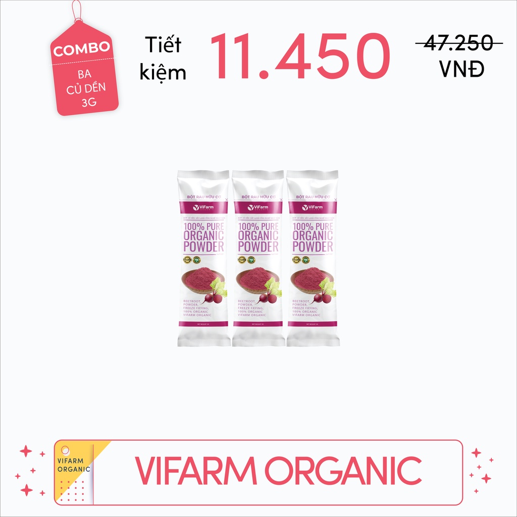 Bột Củ Dền Nguyên Chất 100% ViFarm 50Gram | BigBuy360 - bigbuy360.vn