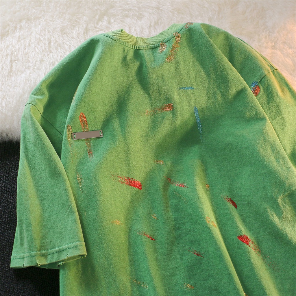 Áo Thun Tay Ngắn Họa Tiết Graffiti Phong Cách Âu Mỹ Thời Trang Cho Nữ Z2