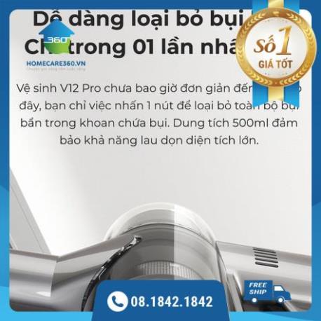 Máy hút bụi cầm tay không dây thông minh Dreame V12 Pro - Bản Quốc Tế - Bảo hành 12 Tháng