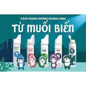 [QUÀ TẶNG] Dung dịch xịt mũi nhược trương Nebusal spray 0.65% chai 50ml giúp giữ ẩm giảm khô mũi