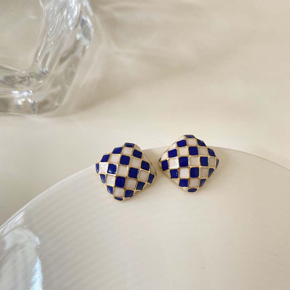 Bông Tai Kim Loại Hình Học Đơn Giản Ngọt Ngào VANES1