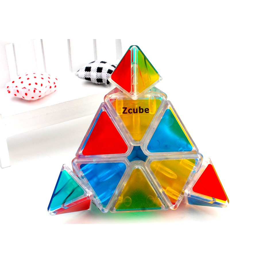 ✔️✔️ Đồ chơi Rubik Z-Cube TRONG SUỐT Pyramix Tam Giác - FN0418