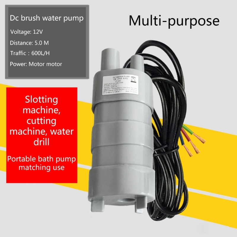 Động Cơ Bơm Nước Chìm DC 12V 600L H 5M Cho Vườn Cây