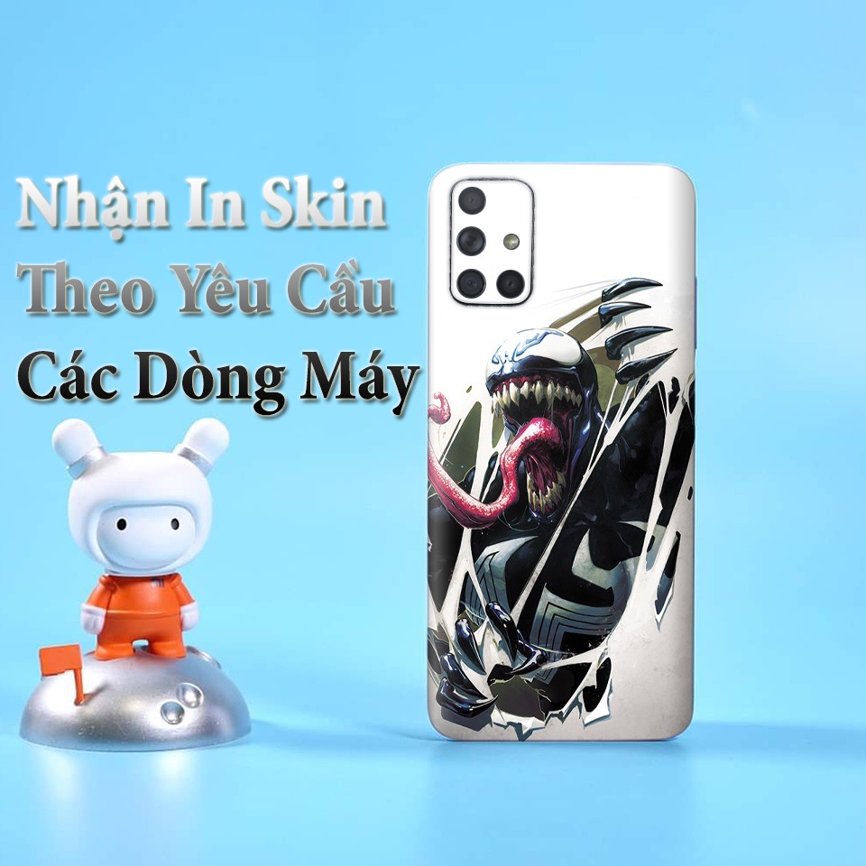 Miếng Dán Skin Điện Thoại In Hình Venom Cho Iphone 6/ 7/ 8/ X/ XS/ 11/ 11 Pro Max Và Các Dòng Máy Android