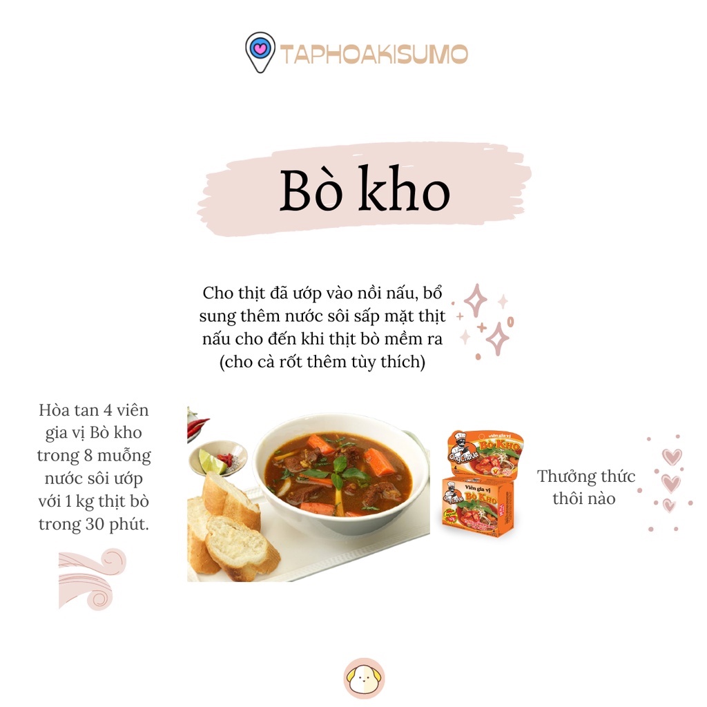 Viên gia vị bò kho Ông Chà Và 75 gram