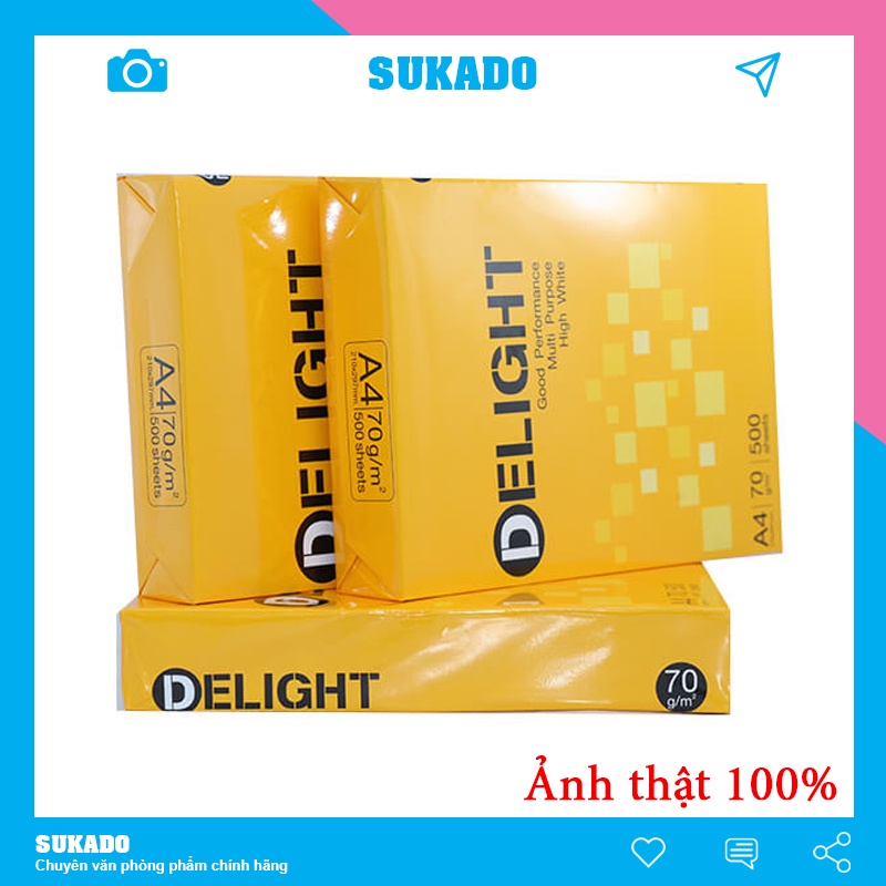 Giấy A4 Delight 70gsm 500 tờ SUKADO