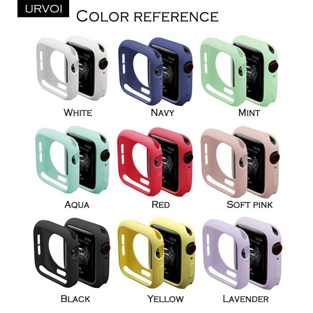Ốp bảo vệ bằng TPU siêu mỏng màu kẹo cho đồng hồ thông minh Apple Watch 6 SE 5 4 3 2 1 38 42 40 44mm