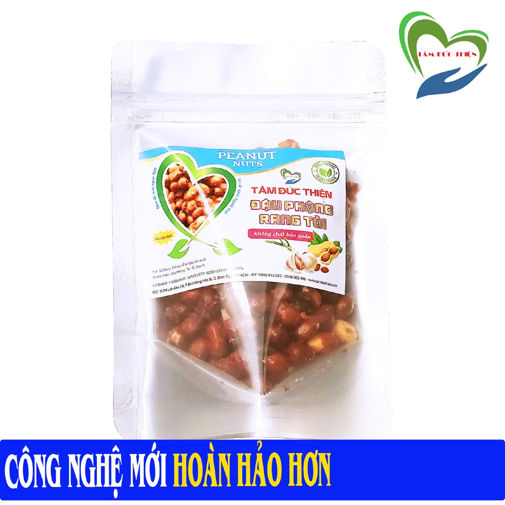 100GR đậu phộng rang tỏi Tâm Đức Thiện gói dùng thử đồ ăn vặt