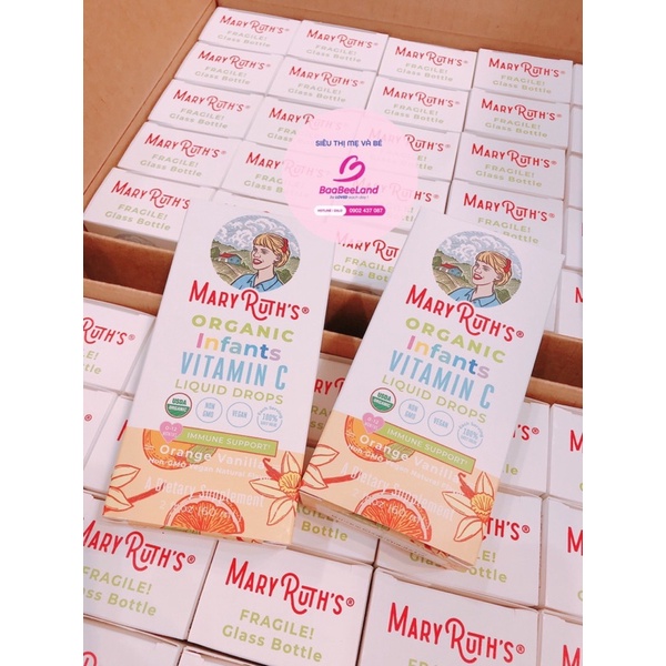Vitamin C Hữu Cơ Cho Bé 0-12 tháng Organic Infants Mary Ruth's Mỹ  - BAABEELAND