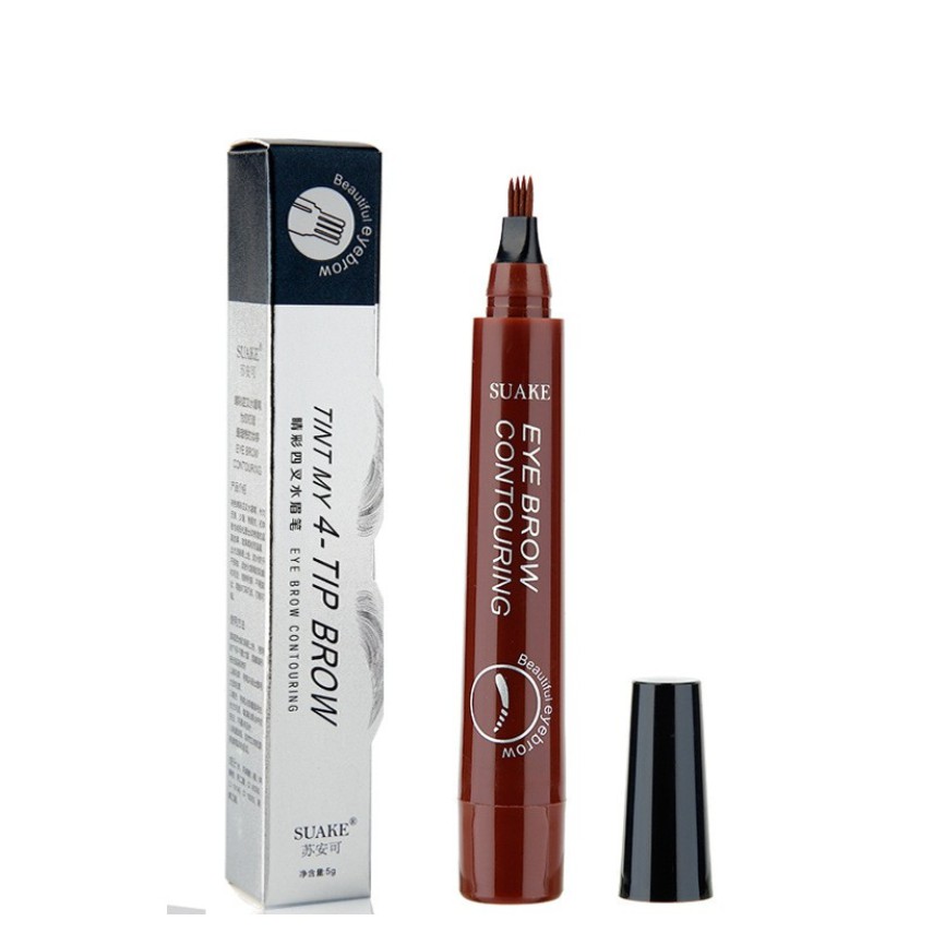 Chì kẻ mày gẩy sợi SUAKE 4 ngòi nét mảnh lâu trôi Eye Brow Contouring 5g | BigBuy360 - bigbuy360.vn
