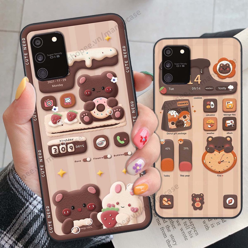 Ốp lưng Samsung S10 Lite hình gấu, thỏ, đồng hồ cute dễ thương