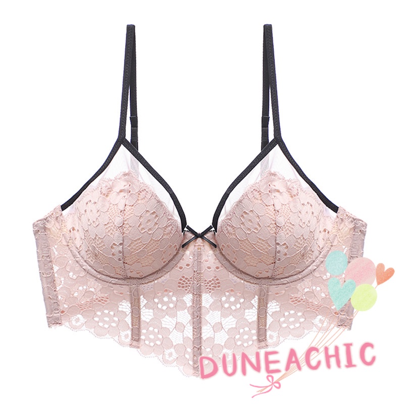 DUNEA Set Áo Ngực &amp; Quần Lót Nữ Dây Mảnh Gợi Cảm