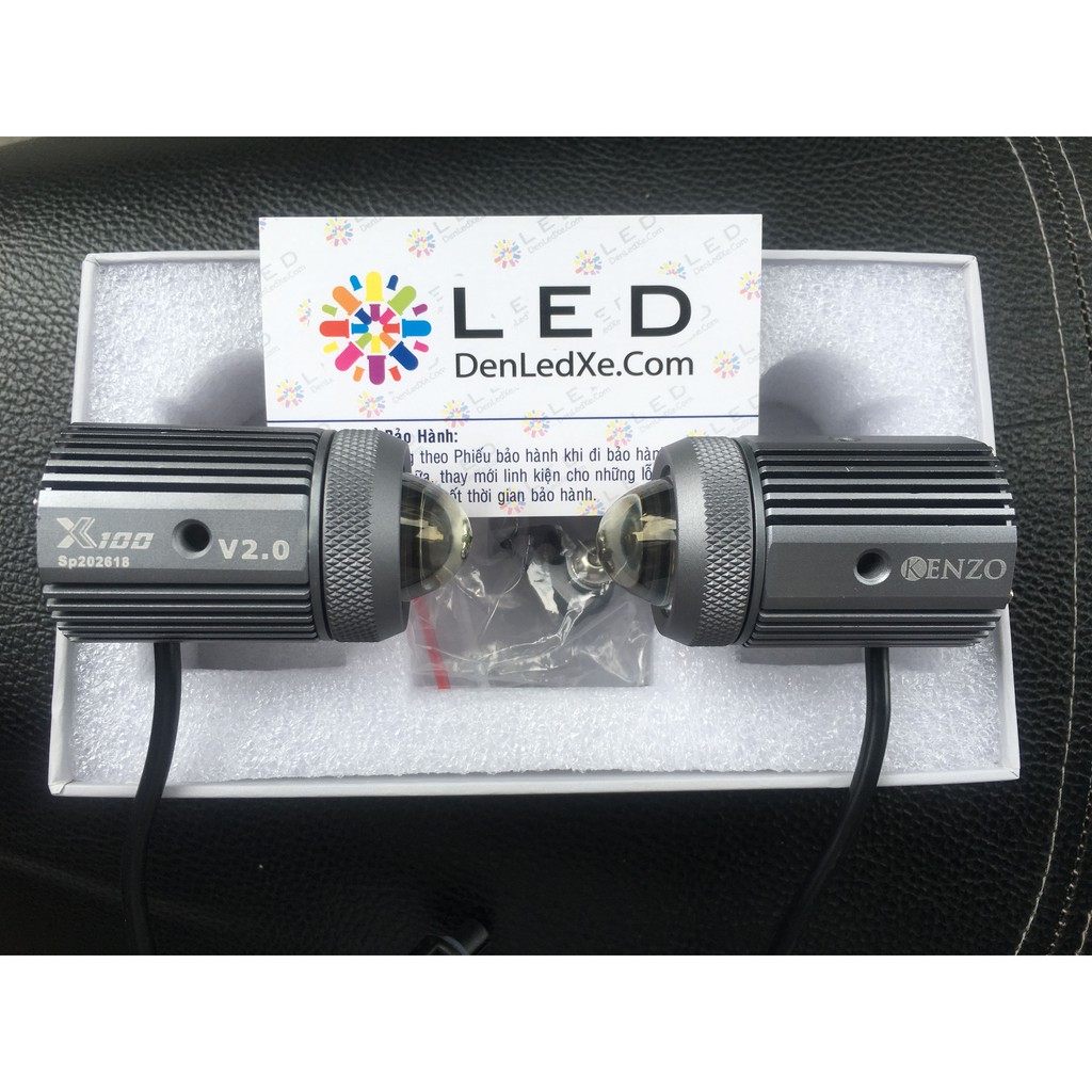 Kenzo X100 - Bi Cầu Led Mini Trợ Sáng 2023 - Hàng Chính Hãng