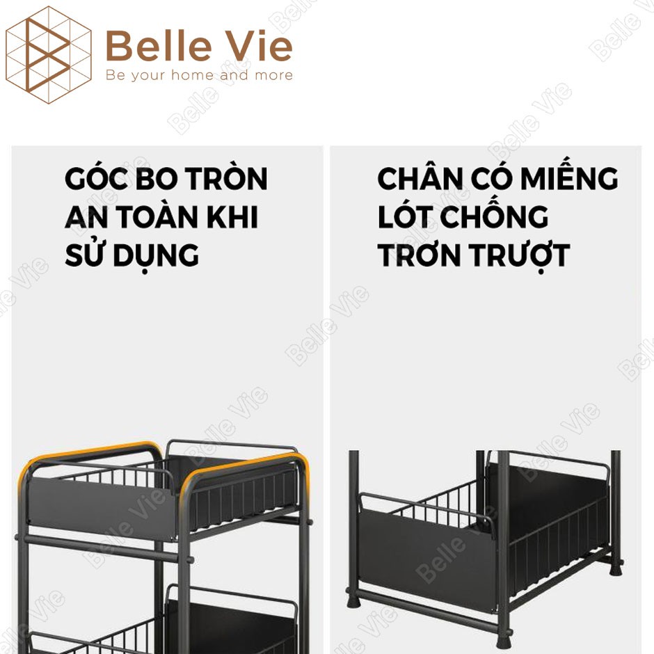 Kệ Bếp Đa Năng BELLEVIE Kệ Để Đồ Nhà Bếp Cao Cấp Kệ Gia Vị Sơn Tĩnh Điện Hiện Đại