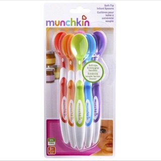 Set 6c thìa mềm ăn dặm Munchkin chính hãng