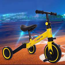 Xe đạp 3 bánh cho bé từ 2 đến 5 tuổi sport Xe chòi chân thăng bằng có bàn đạp điều chỉnh độ cao yên xe