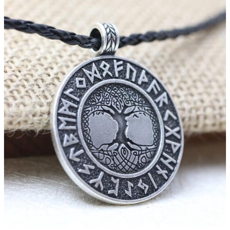 Vòng cổ Mặt Hình Cây Sự Sống Phong Cách Bắc Âu
