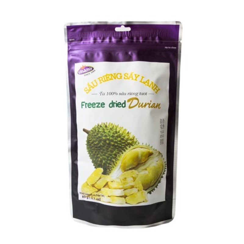 Sầu riêng sấy lạnh Vinamit 60g