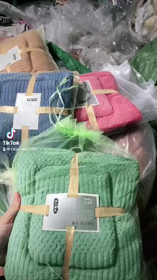 Set 2 Khăn Tắm Lông Cừu Xuất Hàn Cỡ Lớn Siêu Mềm Mịn Thấm Hút | BigBuy360 - bigbuy360.vn