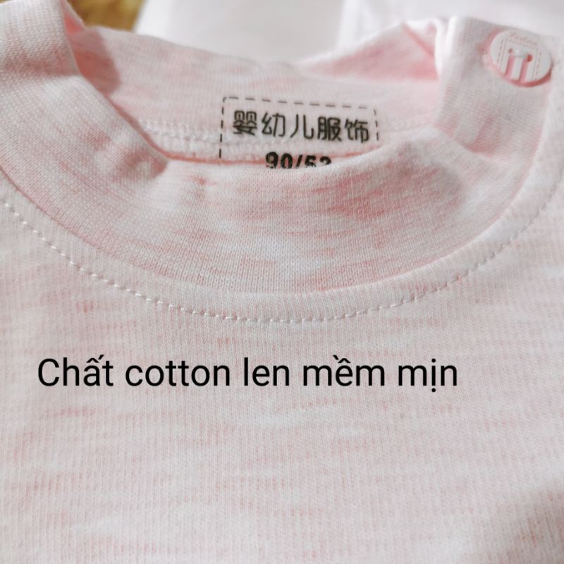 Bộ thu đông dài tay cho bé trai bé gái chất cotton len Quảng Châu cao cấp 7-20kg
