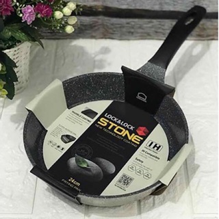 Chảo Vân Đá Chống Dính Đáy Từ Lock&Lock Stone 24cm LCA6243D