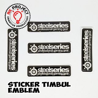 Set 2 Sticker Dán Trang Trí Hình Logo Steelseries