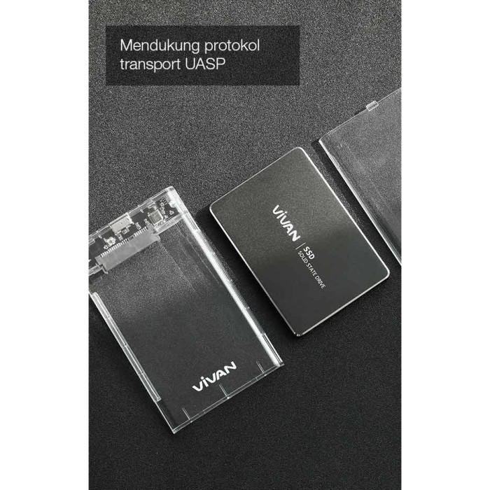 Ốp Hộp Đựng Ổ Cứng Vivan Vshd1 - Trong Suốt 2.5 Inch Sata Usb 3.0 | BigBuy360 - bigbuy360.vn