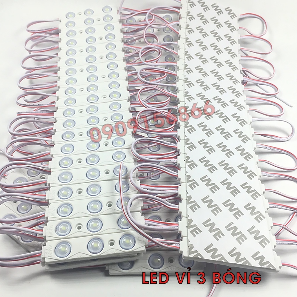 Đèn Led hắt 3 bóng 6011 12v siêu sáng