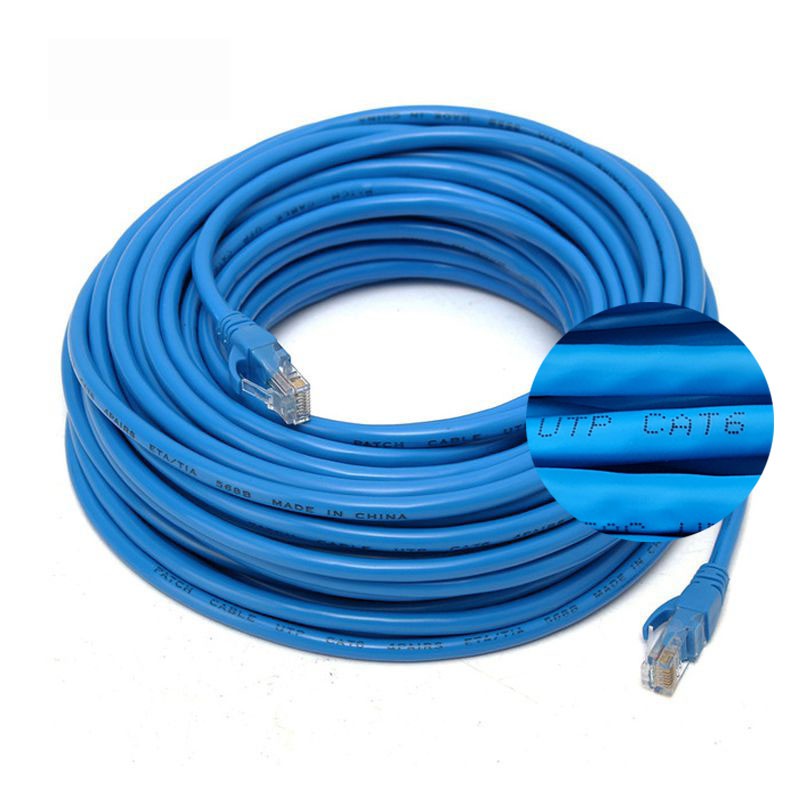 Dây mạng lan cat 6 bấm sẵn 2 đầu dùng cho máy tính, laptop, wifi chính hãng