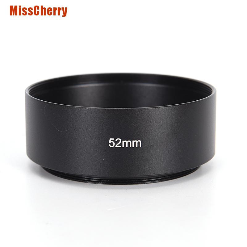 Tấm Che Nắng 52mm Bằng Hợp Kim Nhôm Cao Cấp Cho Canon Nikon